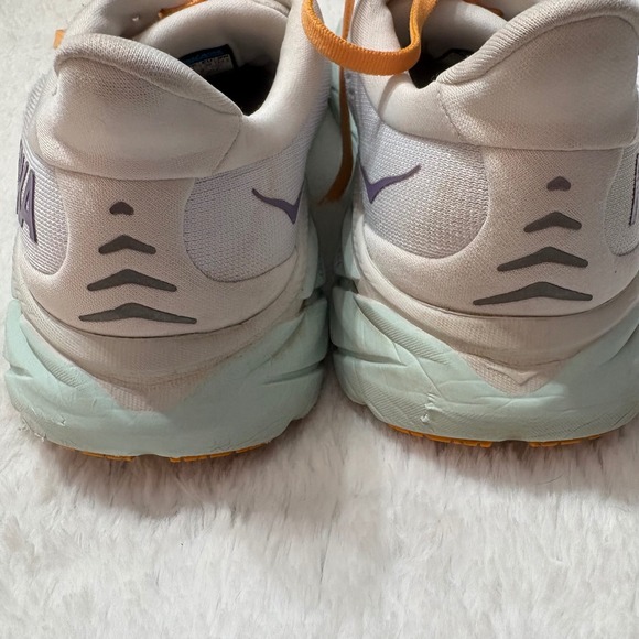 Hoka One Clifton 8 Womens 6.5 Running Shoes Baby Blue White BDBW 1119394 - Picture 3 of 8